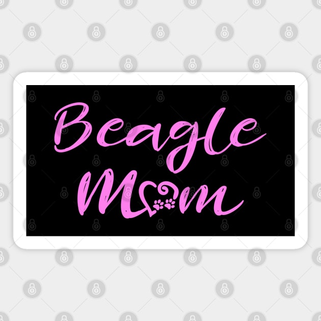 Beagle Mom (Pink) Magnet by jon.jbm@gmail.com